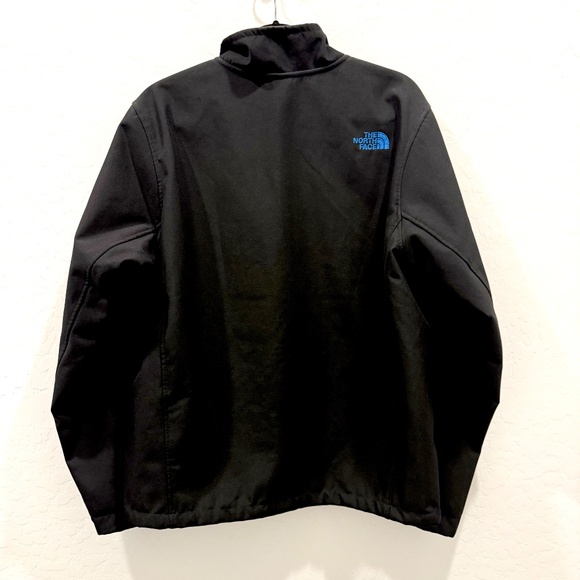 The North Face Mens Jacket Black/ Blue Trim and Logo Mens Large C848 - Picture 2 of 8